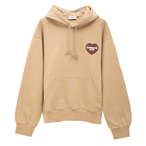 Carhartt WIP Hooded Heart Sweat Dusty H Brown I032168.07E.XX.03 Degli Uberti